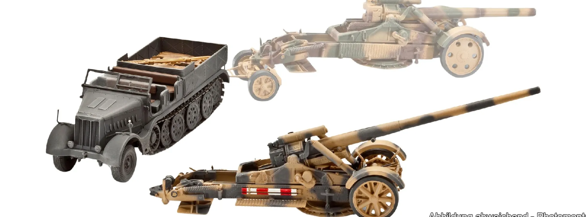 Revell 03371 Sd. Kfz. 9 Famo 21cm Mörser 18 oder 17 cm Kanone 18 | Militär Bausatz 1:72