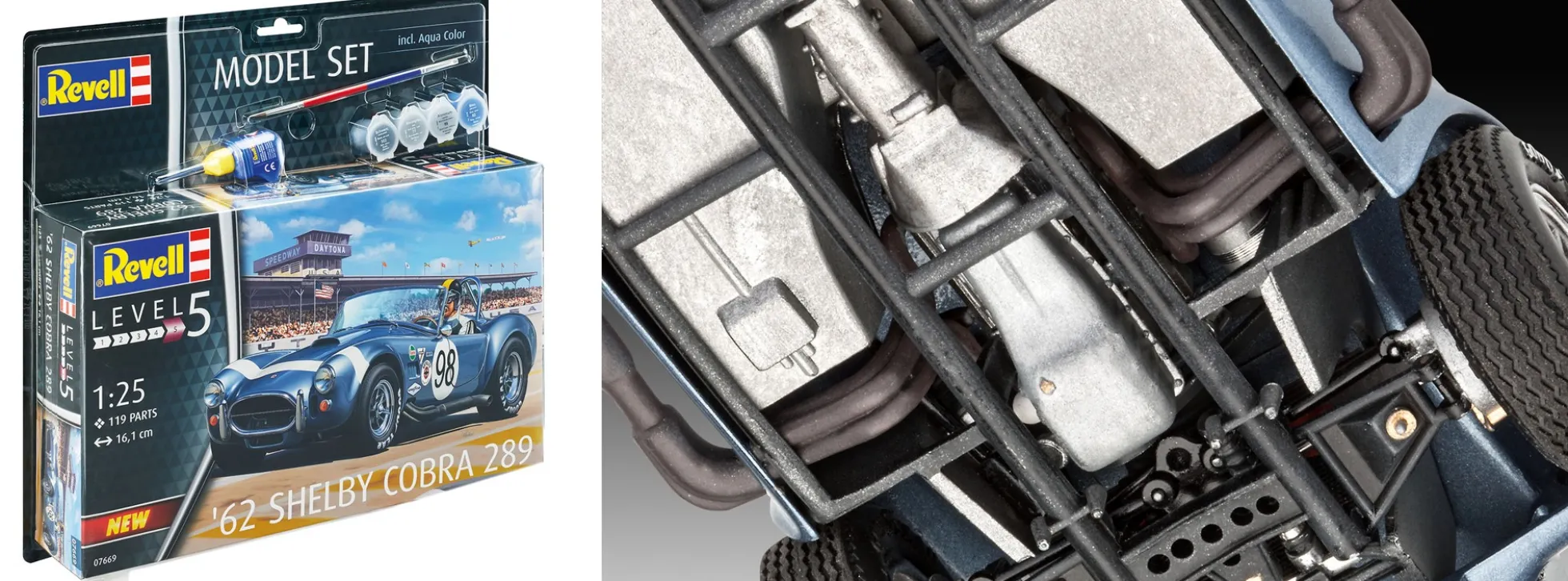 Revell 67669 Shelby Cobra 289 1962 | Model Set | Auto Bausatz 1:25