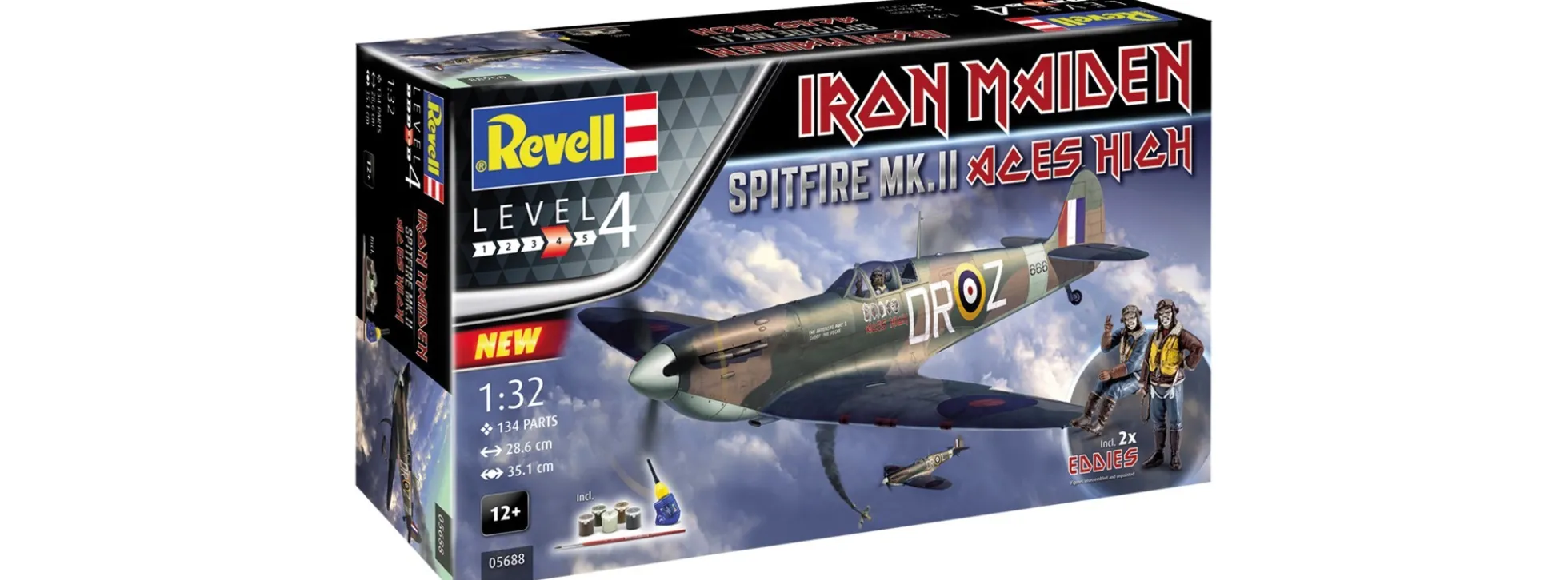 Revell 05688 Spitfire Mk.II Aces High | Iron Maiden | Flugzeug Bausatz 1:32
