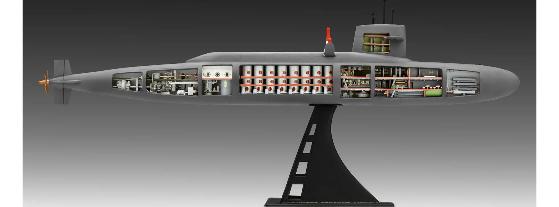Revell 05185 S.S.B. Abraham Lincoln SSBN-602 mit Interieur | U-Boot Bausatz 1:253