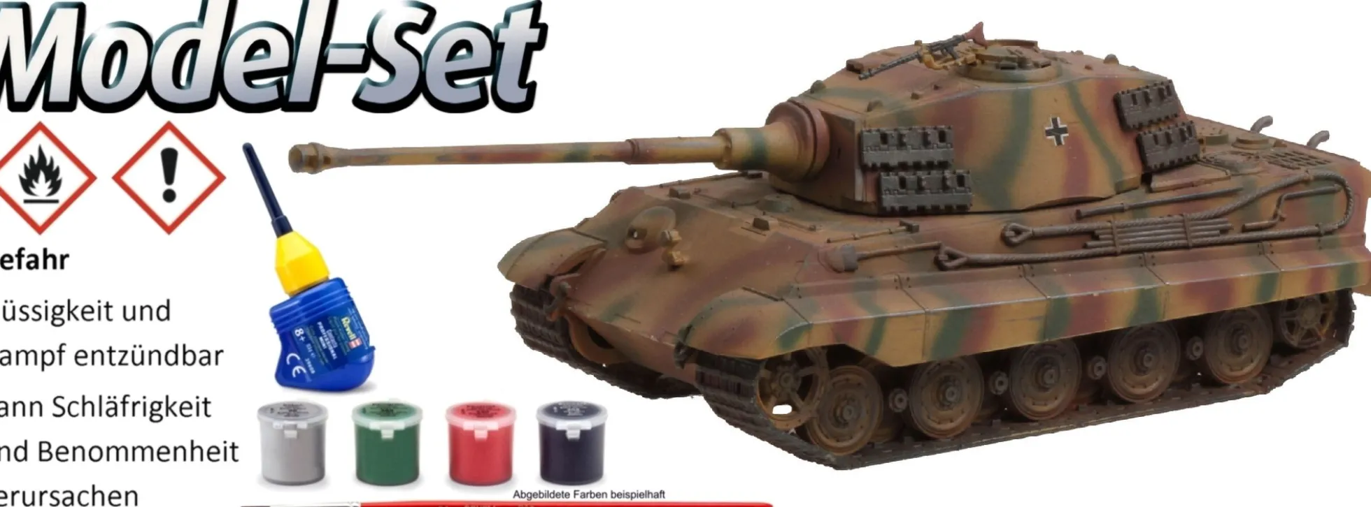 Revell 63129 Tiger II Ausf. B | Model-Set | Panzermodell Bausatz 1:72