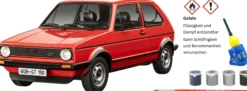 Revell 05623 VW Golf - 50 Jahre | Geschenkset | Auto Bausatz 1:24