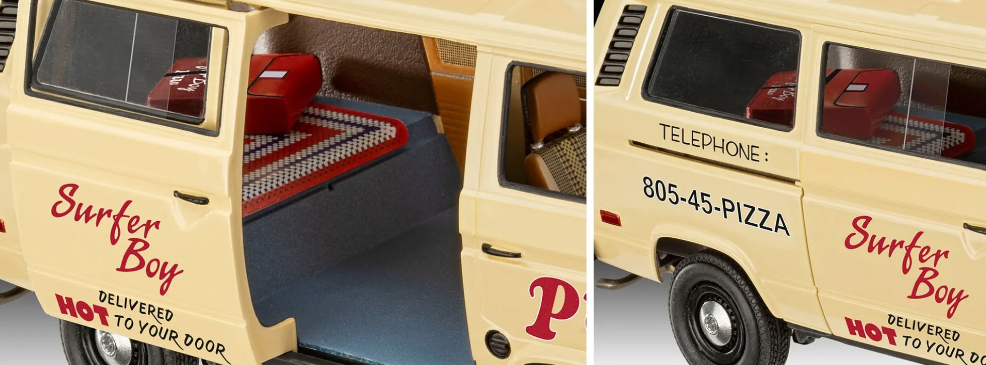 Revell 67725 VW T3 Bus Surfer Boy Stranger Things Model Set | Auto Bausatz 1:25