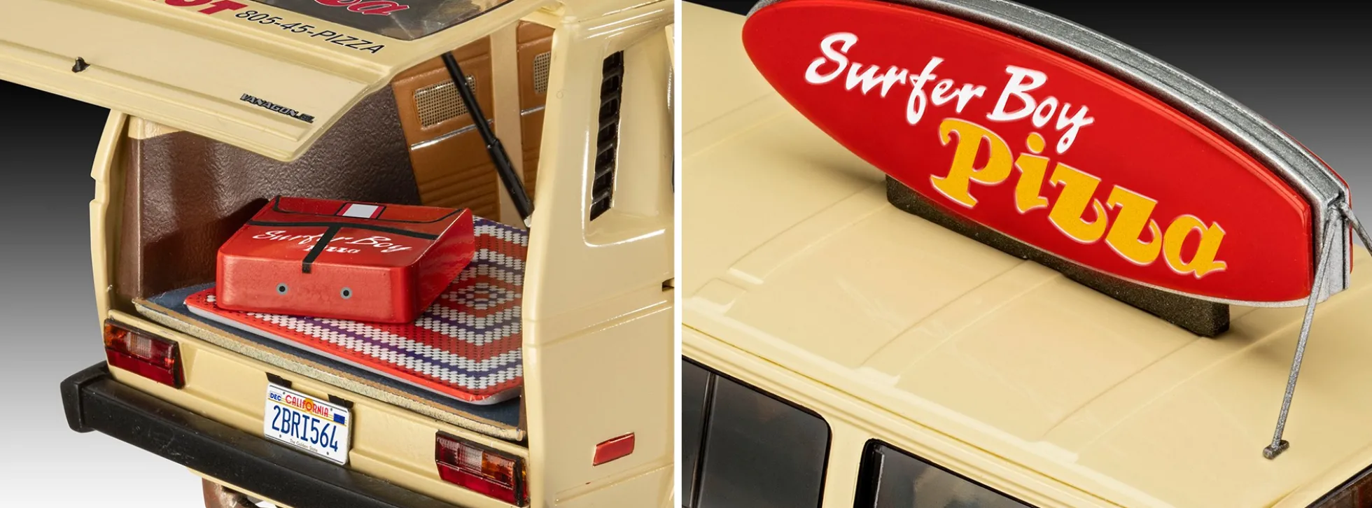 Revell 67725 VW T3 Bus Surfer Boy Stranger Things Model Set | Auto Bausatz 1:25