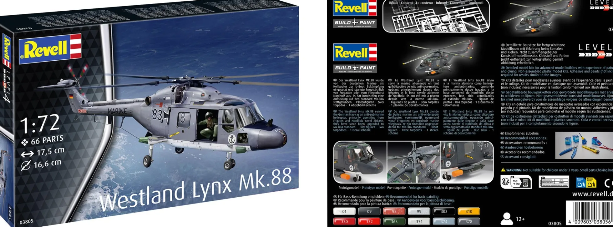 Revell 03805 Westland Lynx Mk.88A | Hubschrauber Bausatz 1:72