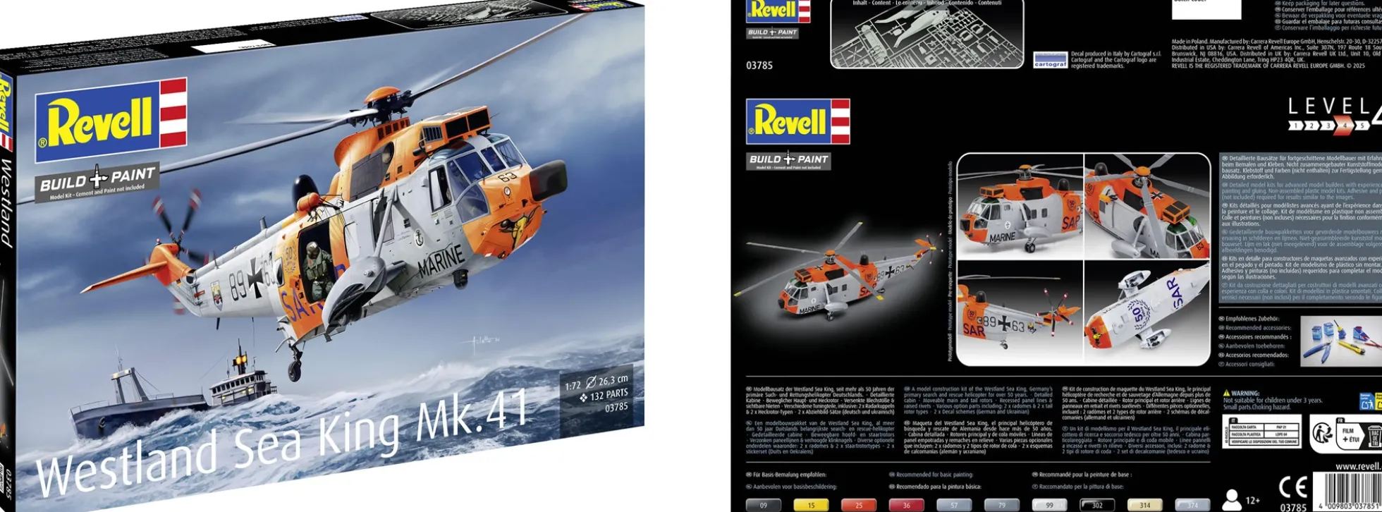 Revell 03785 Westland Sea King Mk. 41 | Hubschrauber Bausatz 1:72