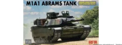 RFM 5120 M1A1 Abrams Tank Ukraine Update mit beweglichen Ketten | Panzer Bausatz 1:35