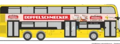 RIETZE 78030 Alexander Dennis Enviro 500 BVG Pfennigs Doppelschmecker | Busmodell 1:87