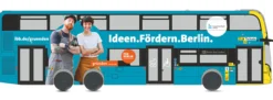 RIETZE 78016 Alexander Dennis Enviro500 BVG IBB Förderbank Berlin Busmodell 1:87