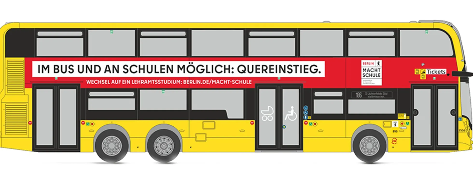 RIETZE 78021 Alexander Dennis Enviro500 BVG Berlin macht Schule Busmodell 1:87