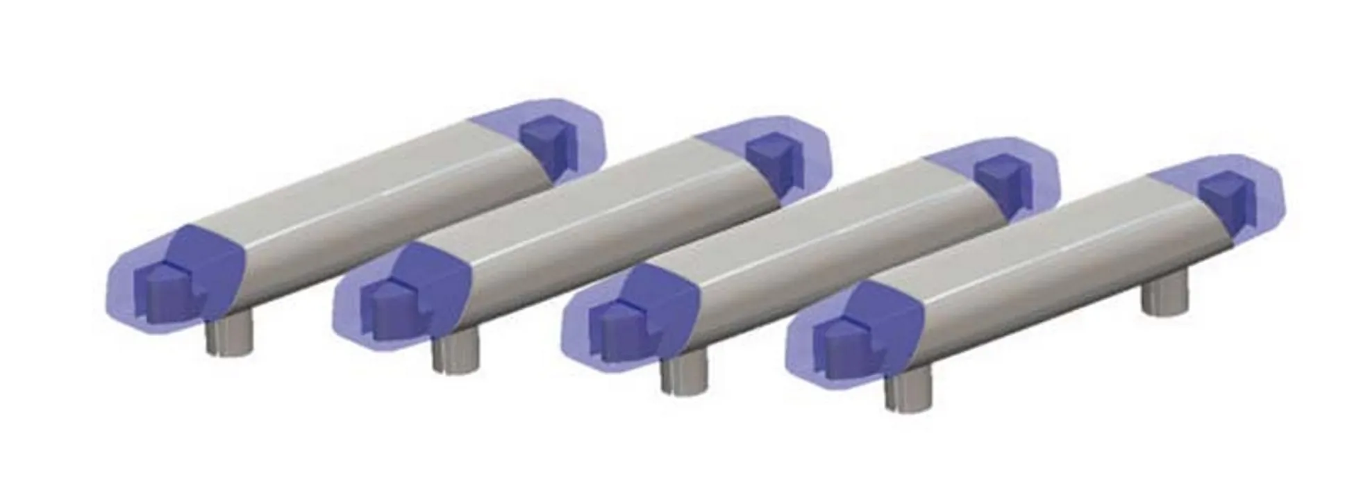 RIETZE 70310 Blaulichtbalken Hänsch DBS 4000 für PKW 4 Stück Zubehörset Spur H0