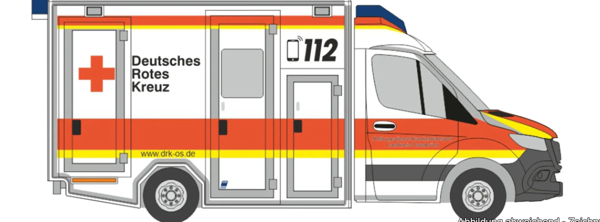 RIETZE 76116 GSF RTW 18 DRK Landkreis Osnabrück | Blaulichtmodell 1:87