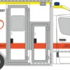RIETZE 76079 GSF RTW 18 Malteser Bad Laasphe - Herzenswunsch KTW | Blaulichtmodell 1:87