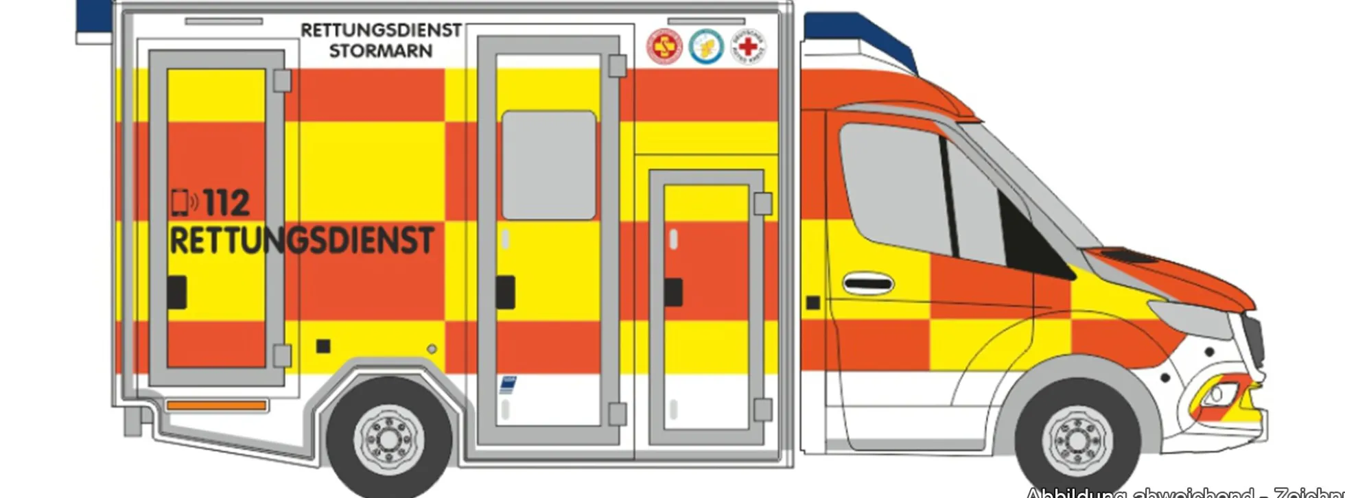 RIETZE 76091 GSF RTW 18 Rettungsdienst Stormarn | Blaulichtmodell 1:87