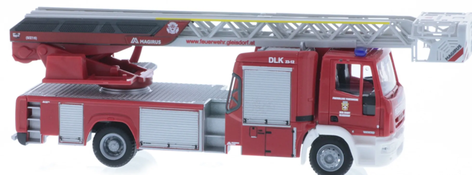 RIETZE 68491 Iveco Magirus DLK Feuerwehr Gleisdorf Blaulichtmodell 1:87