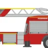 RIETZE 71117 Iveco Magirus DLK M32L-AS NB Feuerwehr Mindelheim Blaulichtmodell 1:87
