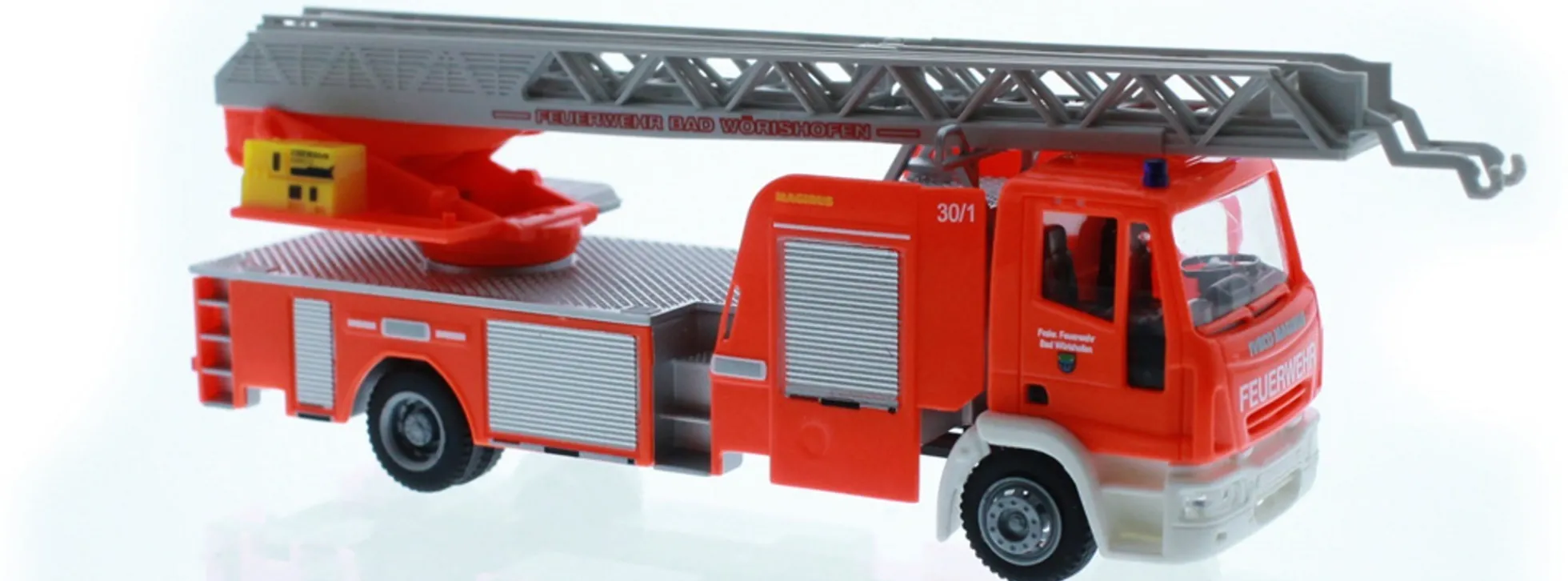 RIETZE 68574 Iveco Magirus Drehleiter Feuerwehr Bad Wörishofen Blaulichtmodell 1:87
