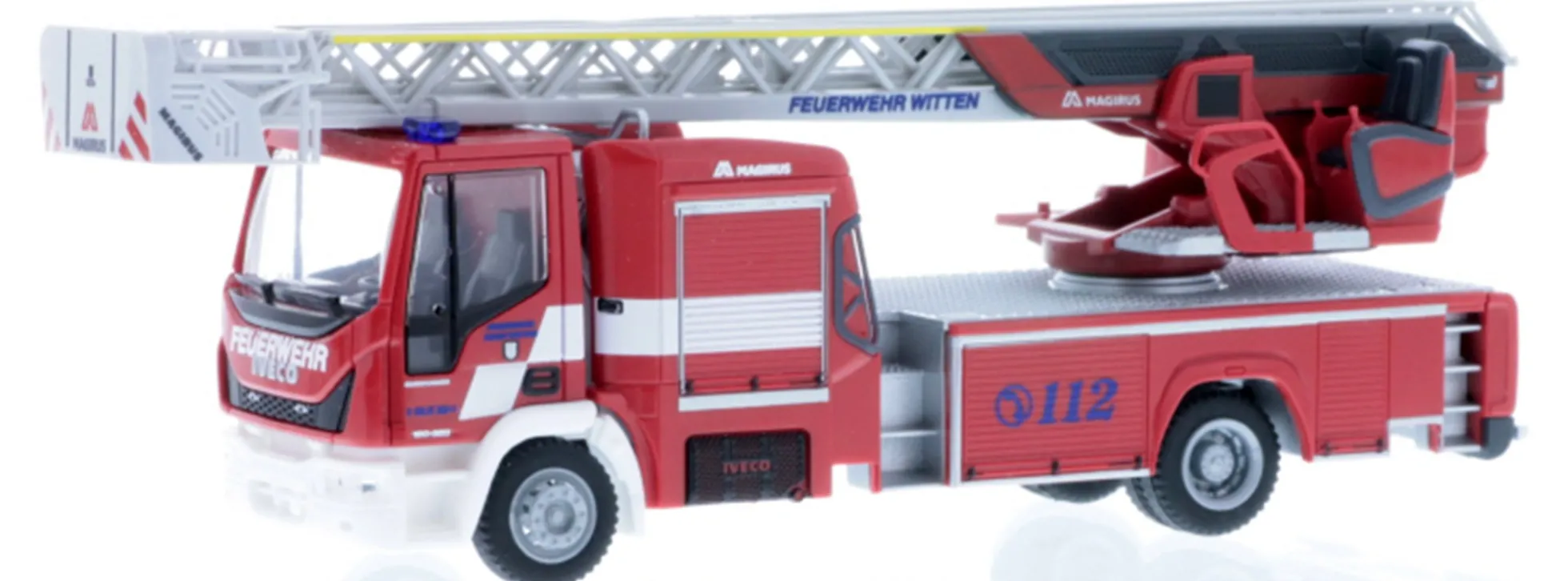 RIETZE 68494 Iveco Magirus 2018 Drehleiter Feuerwehr Witten Blaulichtmodell 1:87