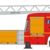 RIETZE 68495 Iveco Magirus 2018 Drehleiter SDIS Vosges Blaulichtmodell 1:87