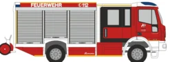 RIETZE 68162 Iveco Magirus HLF TeamCab Feuerwehr Büren Blaulichtmodell 1:87