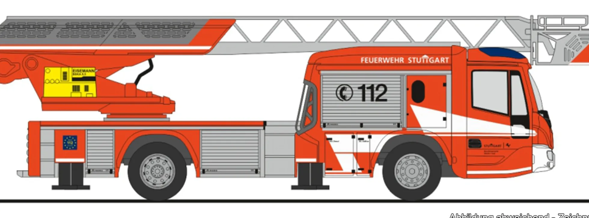 RIETZE 71129 Magirus DLK 32 BF Stuttgart | Blaulichtmodell 1:87