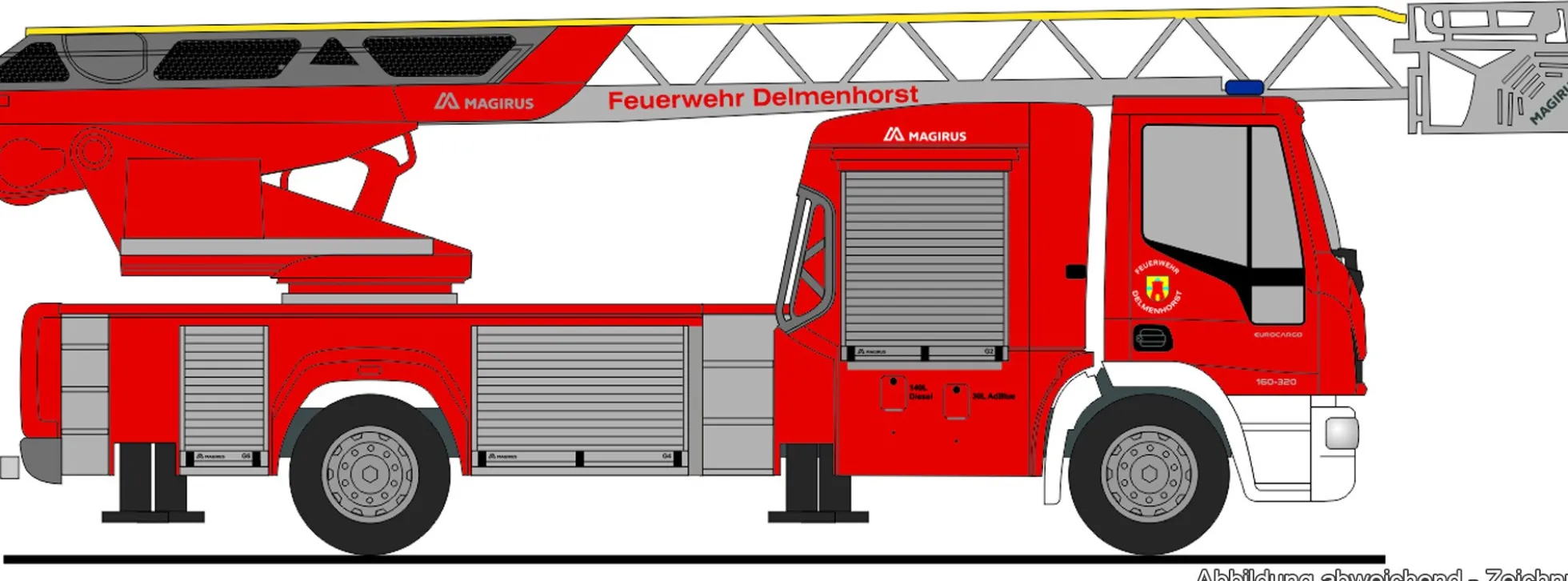 RIETZE 68499 Magirus DLK 18 FW Delmenhorst | Blaulichtmodell 1:87