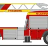 RIETZE 71127 Magirus DLK 32 n.B. FW Friedberg | Blaulichtmodell 1:87