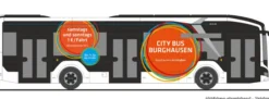RIETZE 76364 MAN Lions City 12 E Citybus Burghausen | Busmodell 1:87