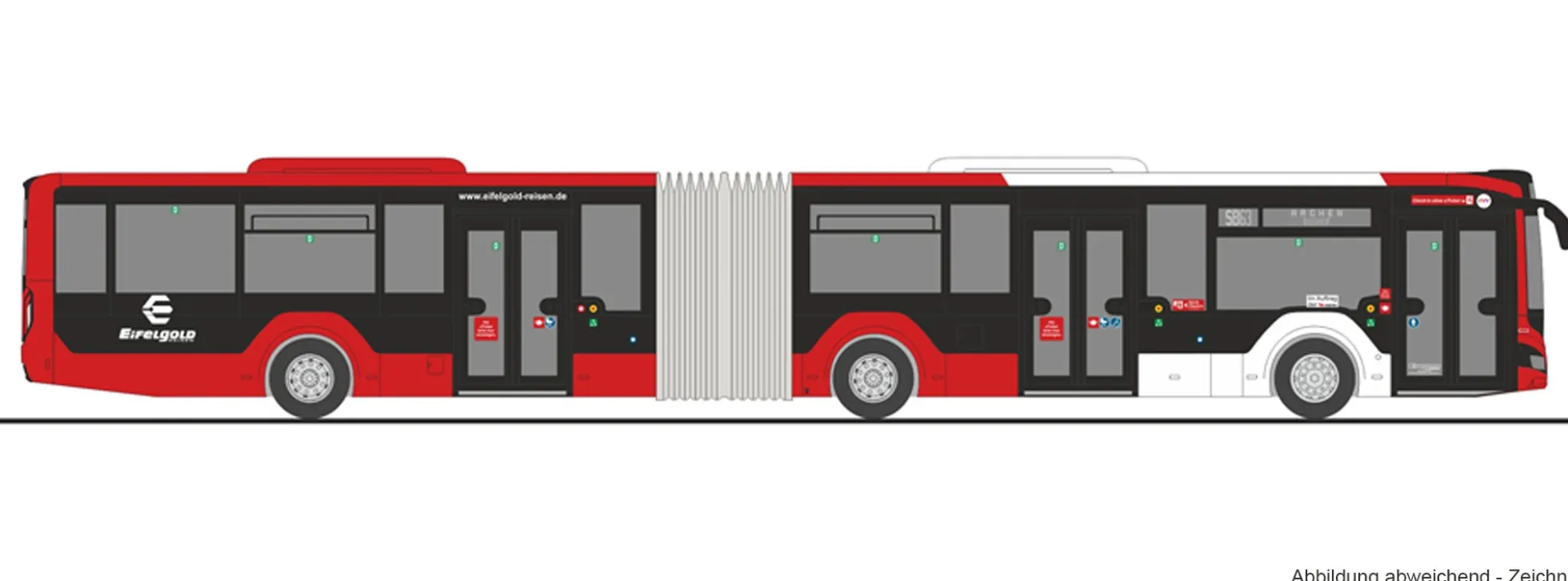 RIETZE 75840 MAN Lions City 18 18 Eifelgold Reisen Simmerath | Busmodell 1:87
