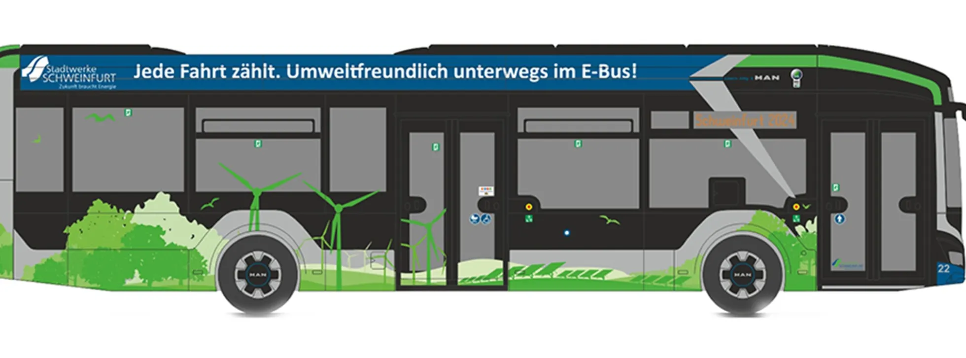 RIETZE 76334 MAN Lions City 12E Stadtwerke Schweinfurt Busmodell 1:87