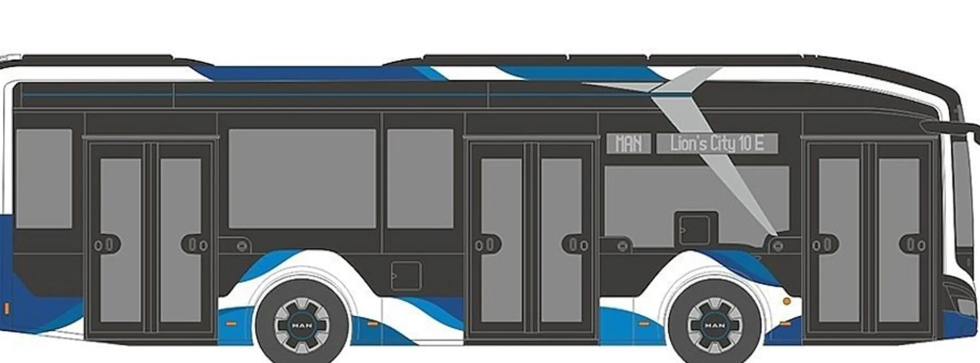 RIETZE 74611 MAN Lions City 10E Vorführdesign Busmodell 1:87