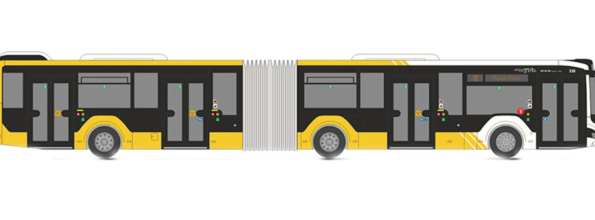 RIETZE 75859 MAN Lions City 18 2018 GVB Gera Busmodell 1:87