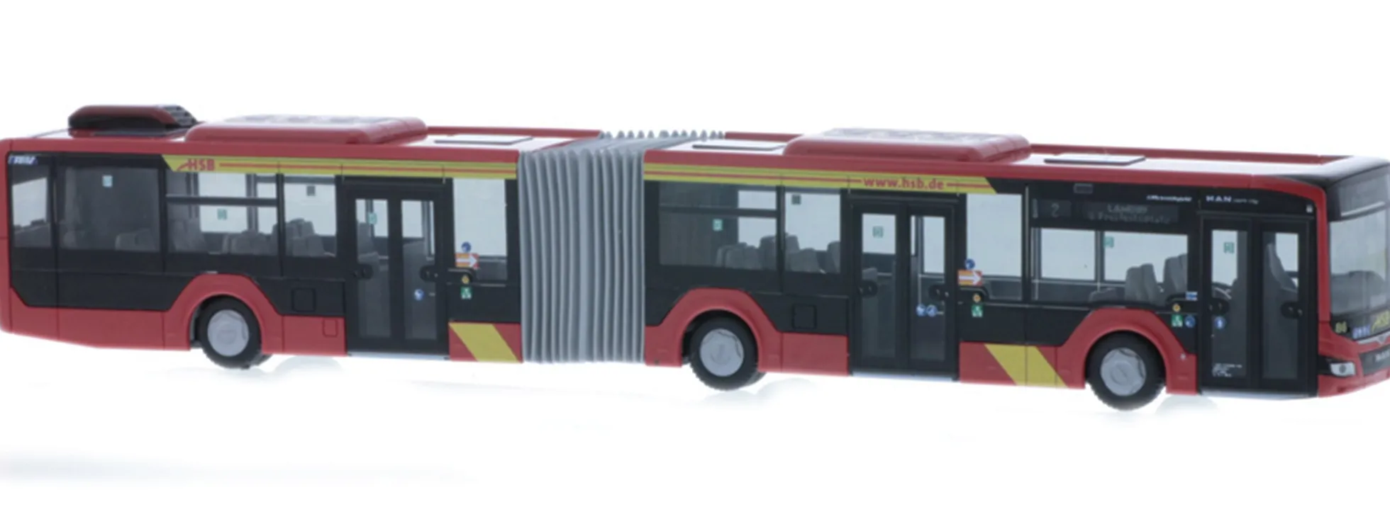 RIETZE 75827 MAN Lions City 18 2018 Hanauer Straßenbahn Busmodell 1:87