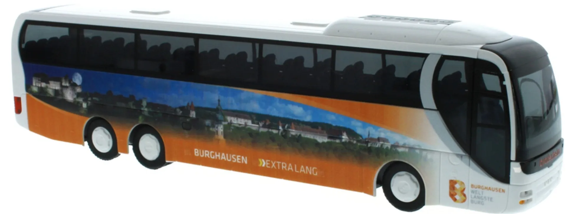 RIETZE 64296 MAN Lions Coach L 3achs Brodschelm Verkehrsbetriebe Burghausen Busmodell 1:87