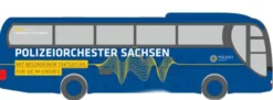 RIETZE 65526 MAN Lions Coach Polizeiorchester Sachsen Busmodell 1:87
