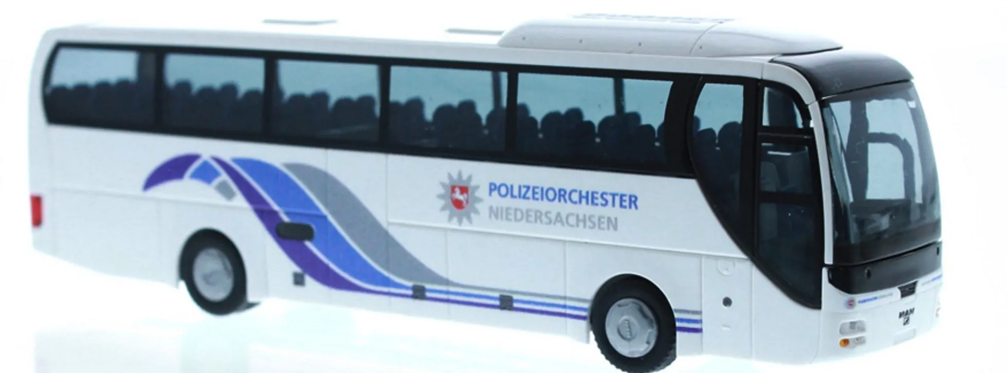 RIETZE 65557 MAN Lions Coach Polizeiorchester Niedersachsen Busmodell 1:87