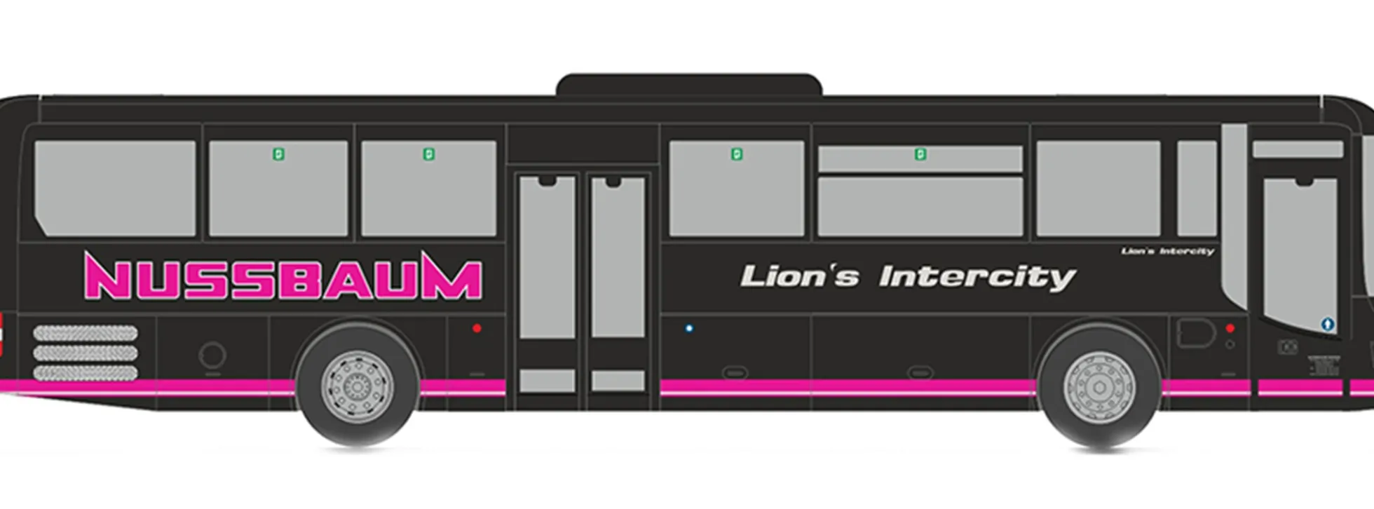 RIETZE 74718 MAN Lions Intercity Nussbaum Reisen Biberg Busmodell 1:87