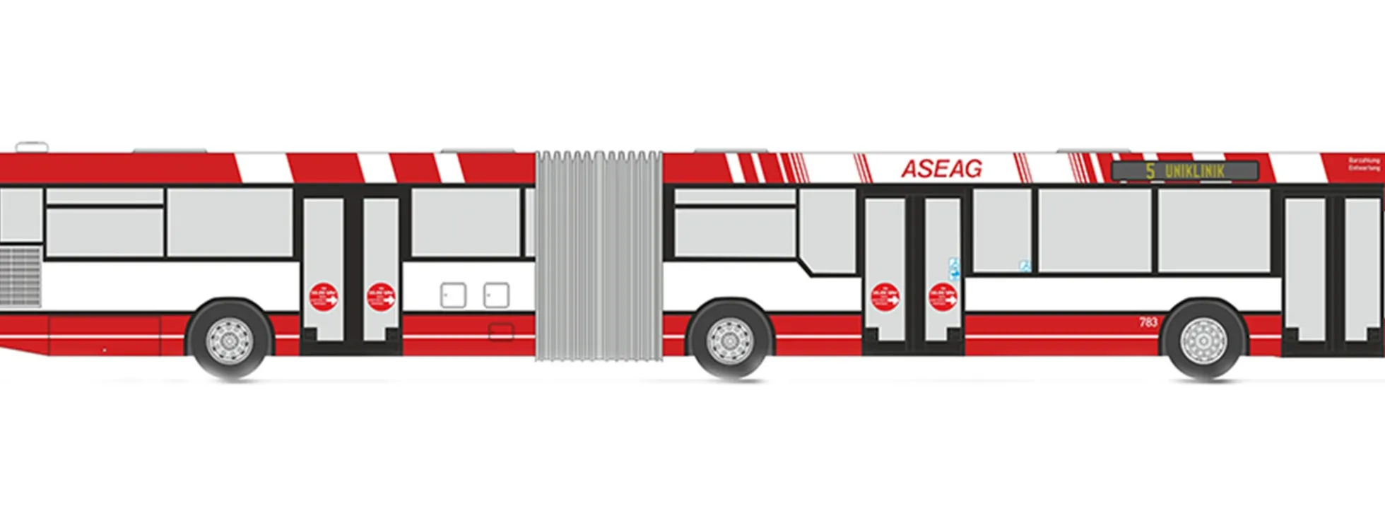 RIETZE 76618 MAN NG272 ASEAG Busmodell 1:87