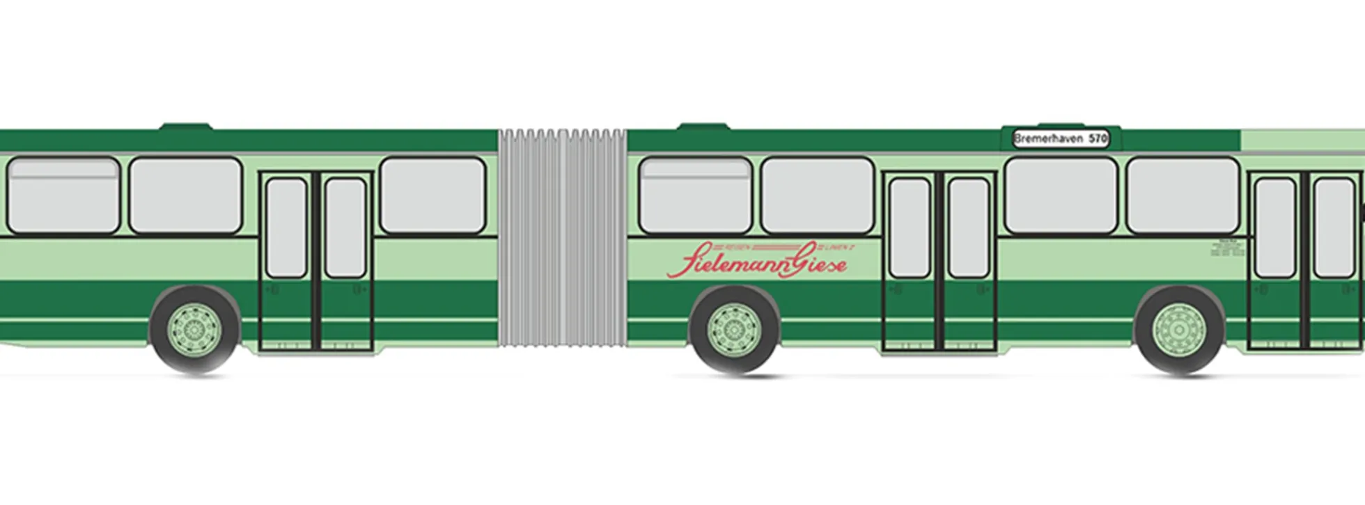 RIETZE 75118 MAN SG192 Giese Bus Beverstedt Busmodell 1:87