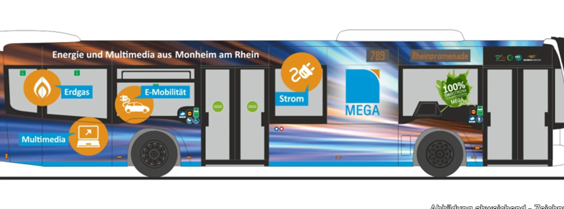 RIETZE 73521 MB Citaro 15 Bahnen der Stadt Monheim - Mega | Busmodell 1:87
