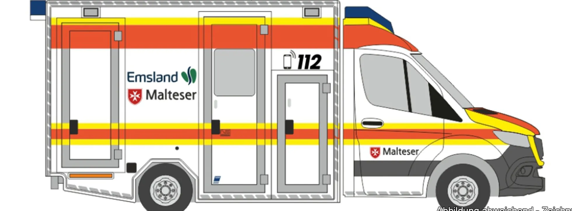 RIETZE 76098 MB GSF RTW Malteser Emsland | Blaulichtmodell 1:87