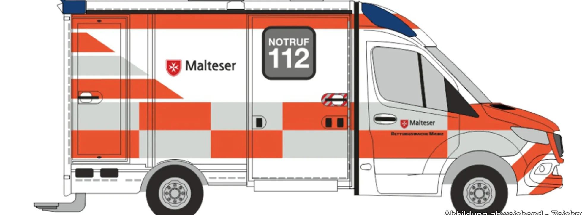RIETZE 76092 MB Sprinter Strobel 2018 RTW Rettungsdienst Feuerwehr Eschweiler | Blaulichtmodell 1:87