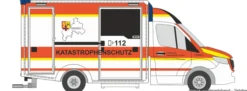 RIETZE 76096 MB Wietmarscher Ambulanzf. RTW Katastrophenschutz DRK | Blaulichtmodell 1:87