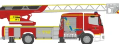 RIETZE 71674 Mercedes-Benz Atego DLK 2019 Feuerwehr Freiberg am Neckar Blaulichtmodell 1:87