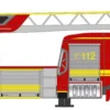 RIETZE 71654 Mercedes-Benz Atego 2019 Drehleiter Feuerwehr Neuhaus a. Rennweg Blaulichtmodell 1:87