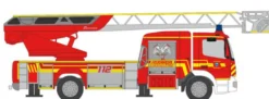 RIETZE 71666 Mercedes-Benz Atego Magirus DLK 2019 Feuerwehr Bessenbach Blaulichtmodell 1:87