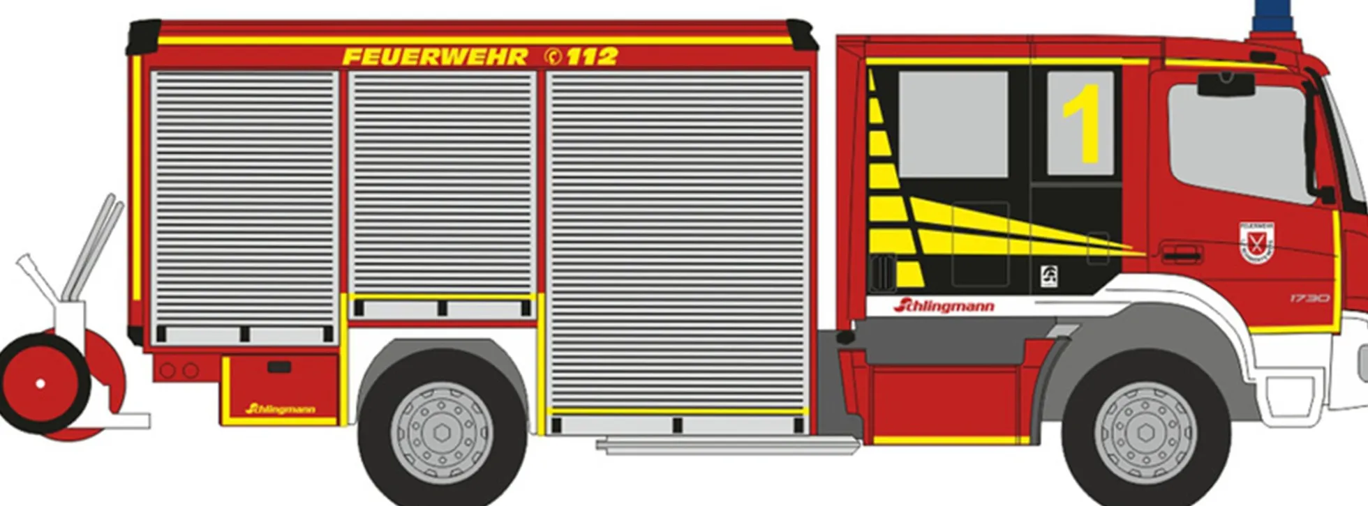 RIETZE 72915 Mercedes-Benz Atego Varus HLF Feuerwehr Schwerte LKW-Modell 1:87