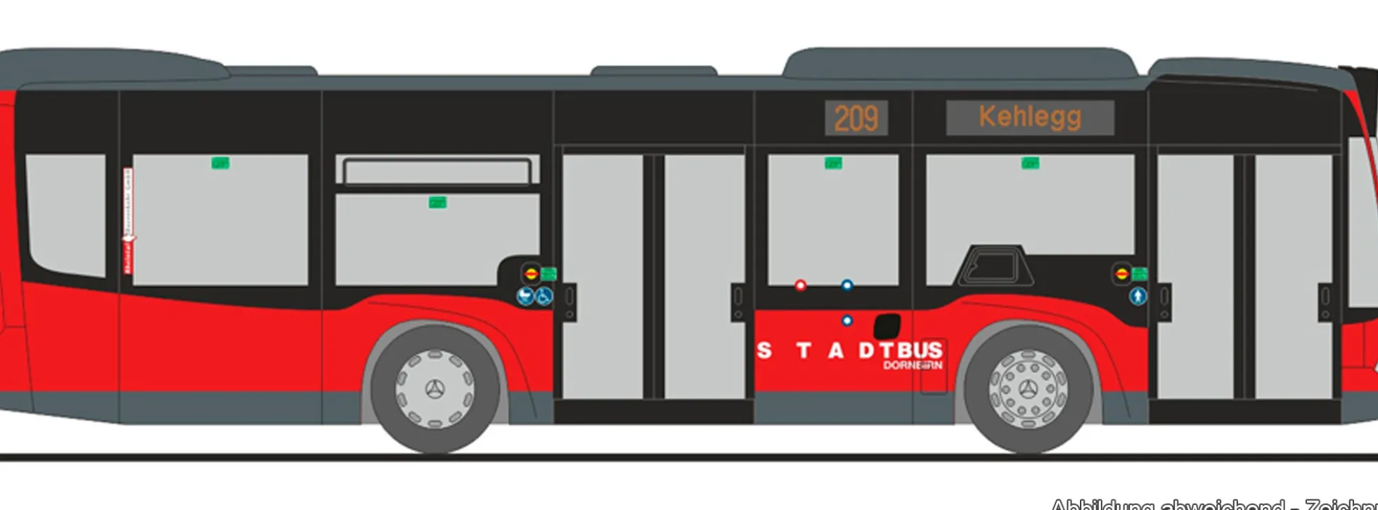 RIETZE 67942 Mercedes-Benz Citaro K 12 Stadtbus Dornbirn AT | Busmodell 1:87