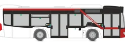 RIETZE 67948 Mercedes-Benz Citaro K 2012 Uckermärkische Verkehrsgesellschaft Busmodell 1:87