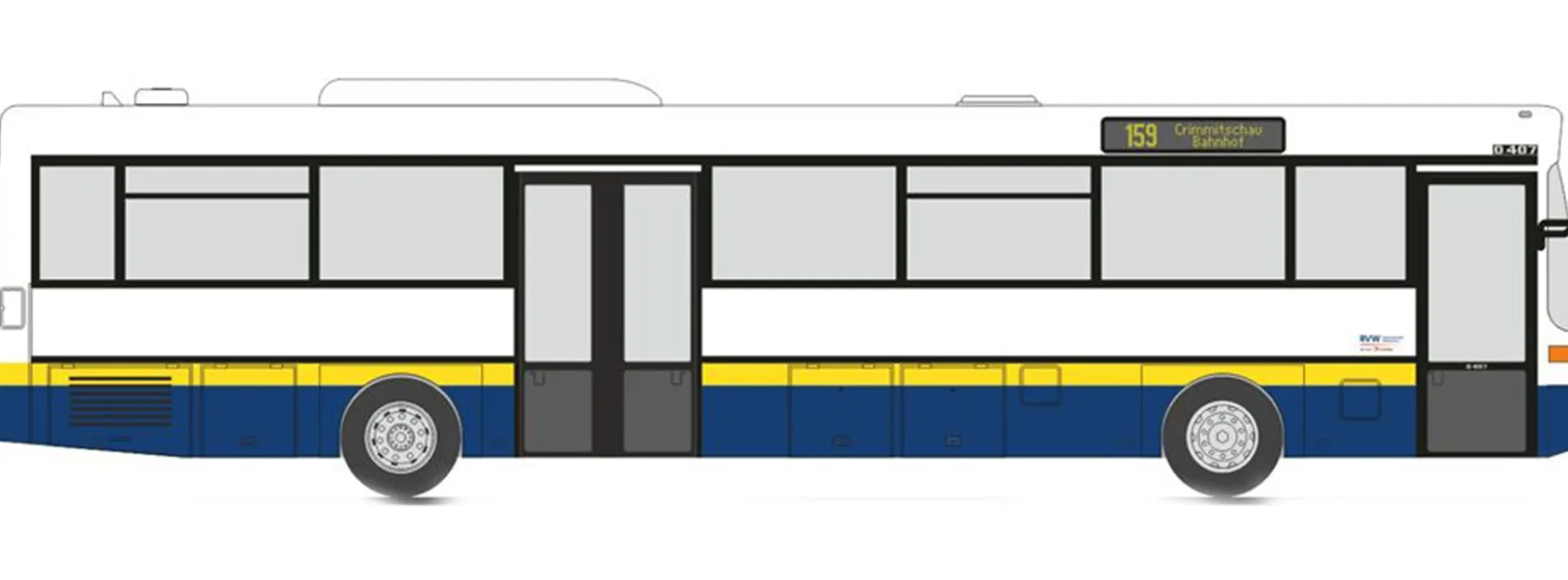 RIETZE 77328 Mercedes-Benz O407 RVW Zwickau Busmodell 1:87